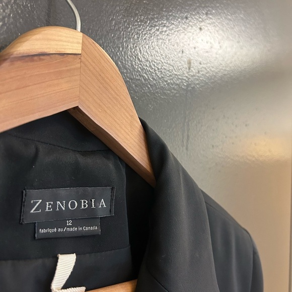 Zenobia size 12 EUC wool blend Black Professional Jacket- sharp corner detail - Picture 3 of 13